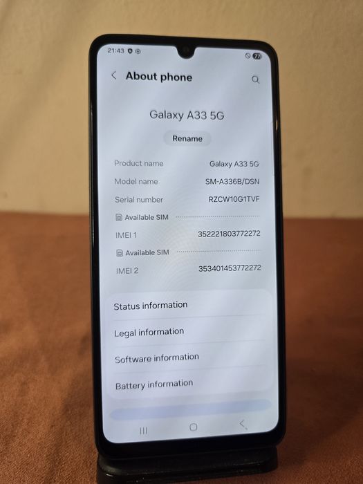 Samsung Galaxy A33 5G+Galaxy Watch