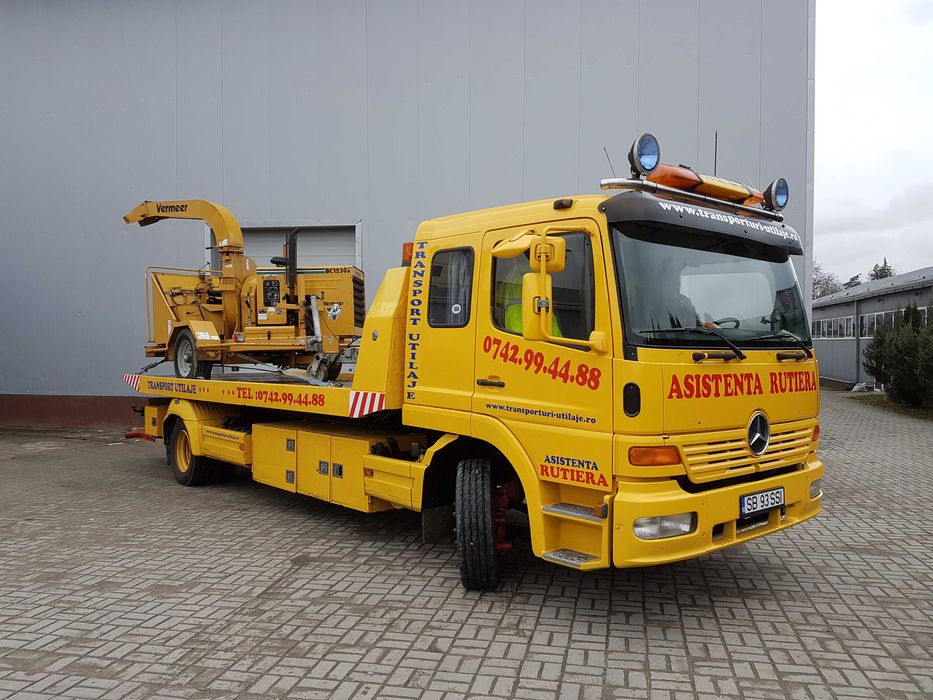 Transport utilaje, buldo, tractor, utilaj agricol, taf,nacela