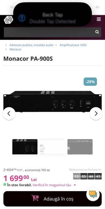 Amplificator audio Monacor