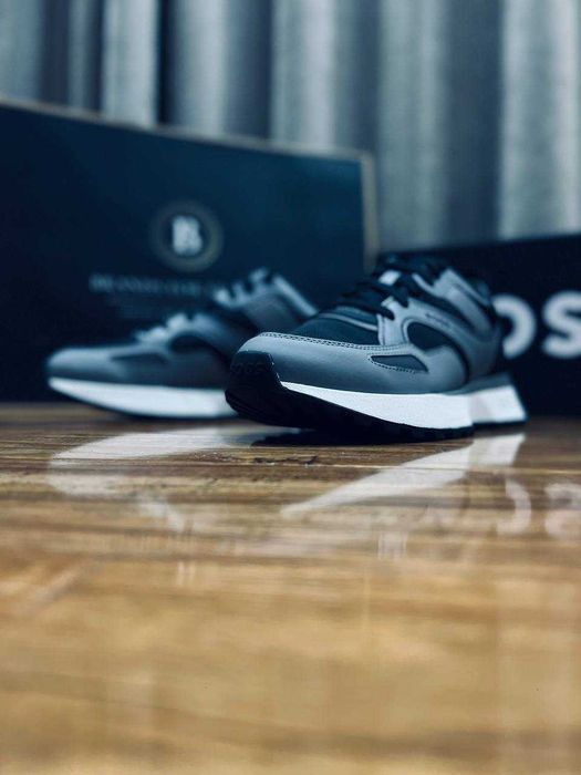 BOSS мужские кроссовки цвет серый РАЗМЕР 41,44,45