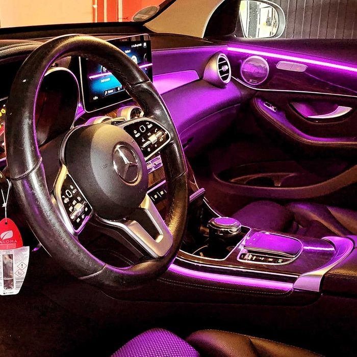 Kit lumini ambientale 18 in 1 acrilice bluetooth pentru Mercedes