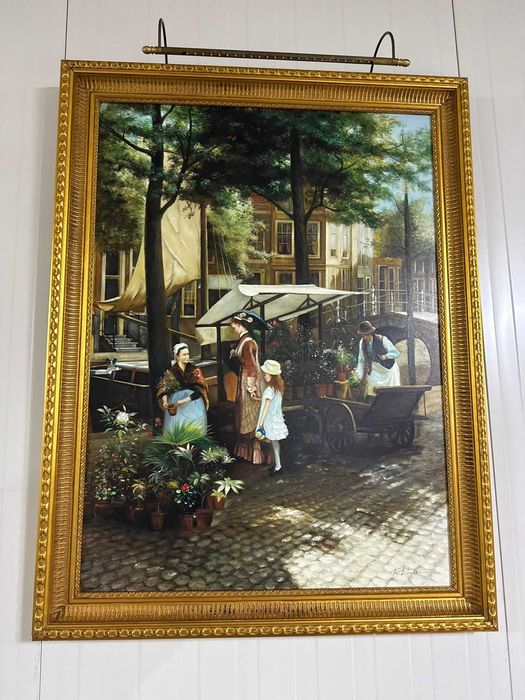 Оригинална маслена картина на плато