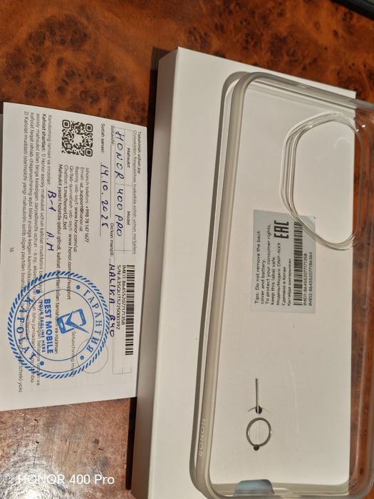 Honor 400 pro 5g тинник, устидаги пленкасиям олинмаган