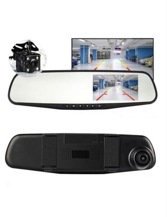 Camera Video Auto Dubla Tip Oglinda Full-HD