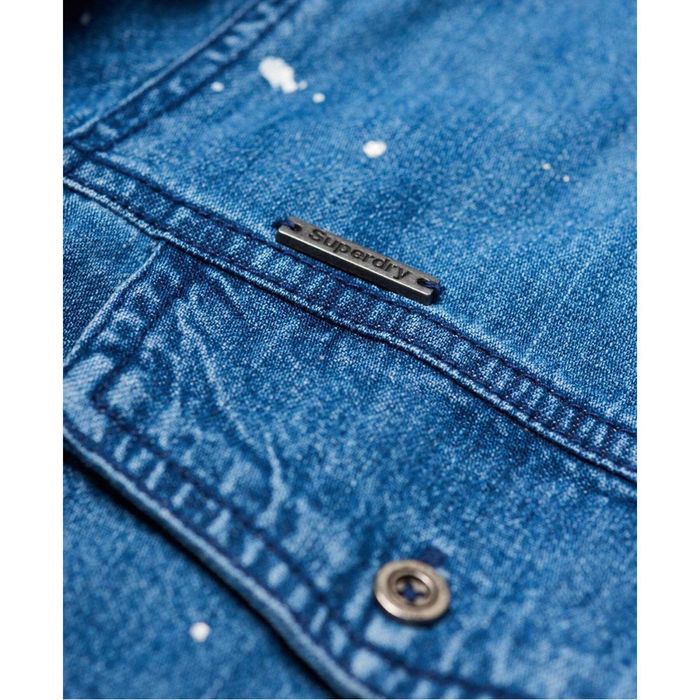 Superdry, camasa de blugi / denim, marime S, model deosebit