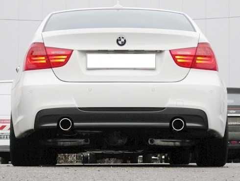 Дифузьор за бмв е90 е91 / добавка за задна броня м тех / bmw e90 e91 diffuser