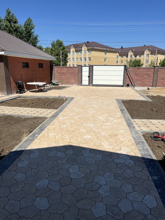 Укладка брусчатка