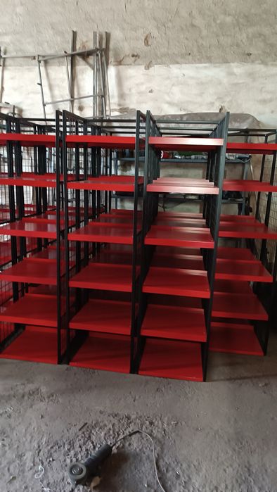 Стеллаж витрина полка рекламная складная