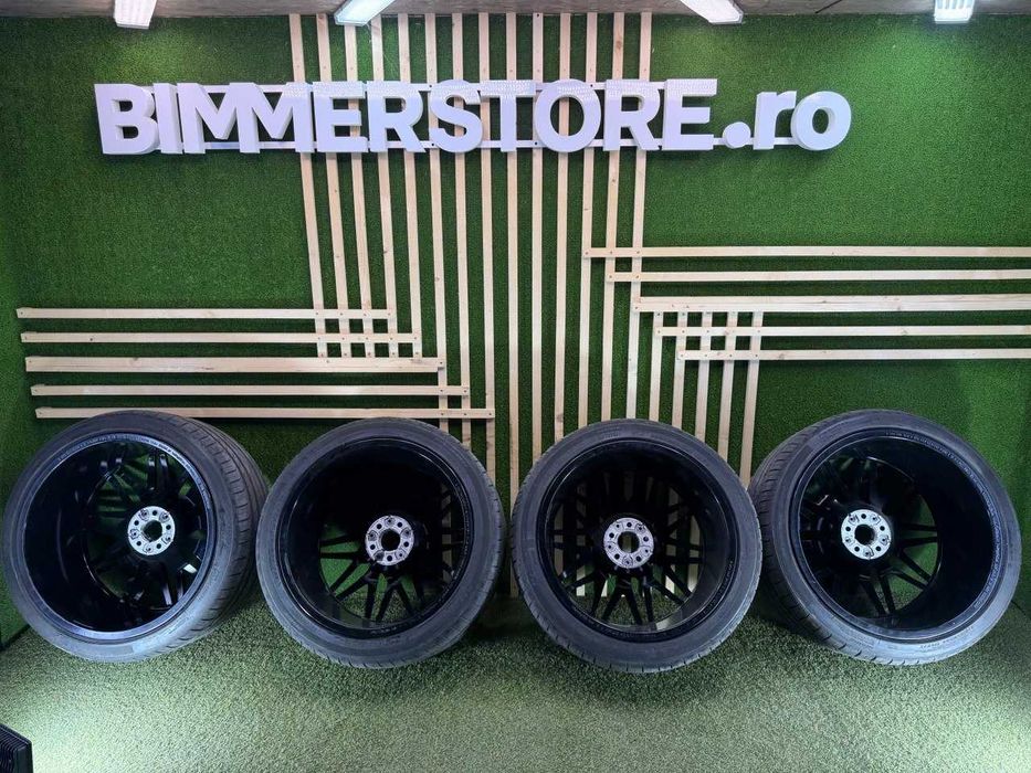 Set jante + cauciucuri BMW X5M F95 X6M F96 R21 fata R22 spate DOT 2025