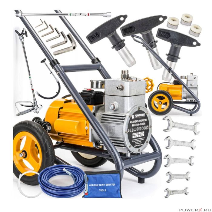 Pompa, masina de vopsit, zugravit profesionala airless, 225 bari 1500