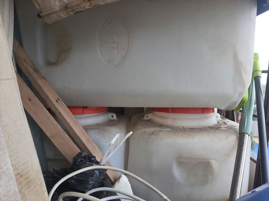 110-литрлик 3-Ақ пластмасса бочка сатамын