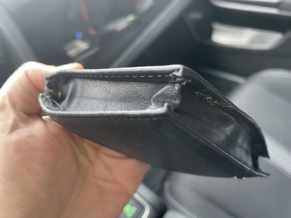 Portofel minimalist piele naturala