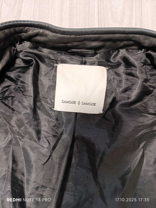 Samsoe Samsoe Krede Lamb Leather Jacket''оригинално мъжко кожено яке