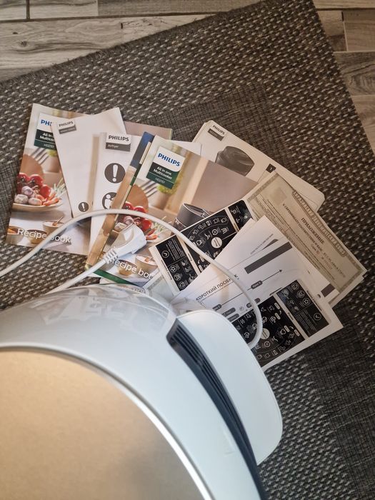 Airfryer Philips Premium XXL HD9870/20 Smart Sensing 2225W + Tava copt
