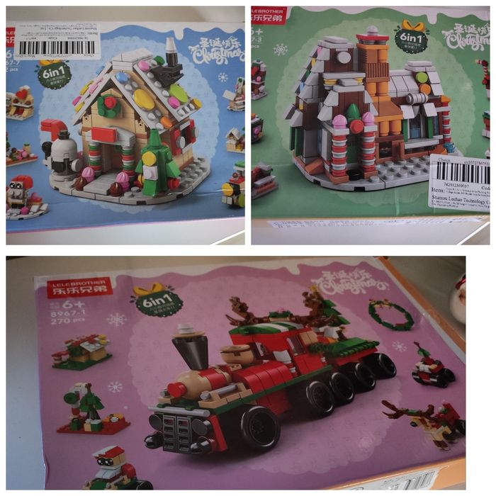 Конструктор влакче, елха, къщичка