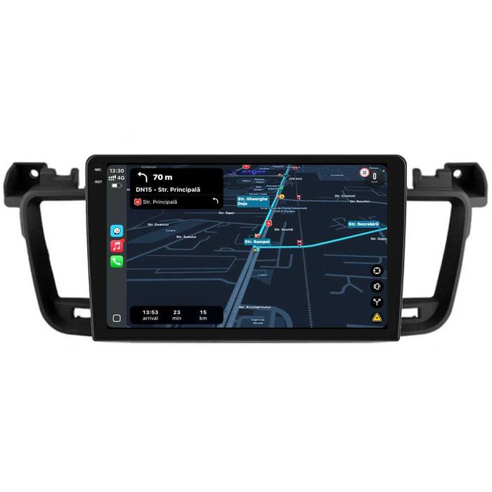 Navigatie Dedicata Android Peugeot 508, 9 Inch, Bluetooth, Carplay