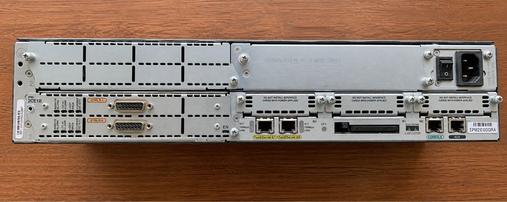 Cisco 3725 роутер для CCNA/CCNP лаборатории | 256MB RAM | IOS 12.4