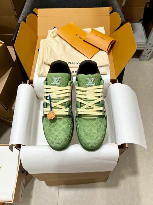 *FULL BOX* Louis Vuitton LV Trainer Green/Verzi -Calitate Premium ( Livrare cu Verificare Colet)