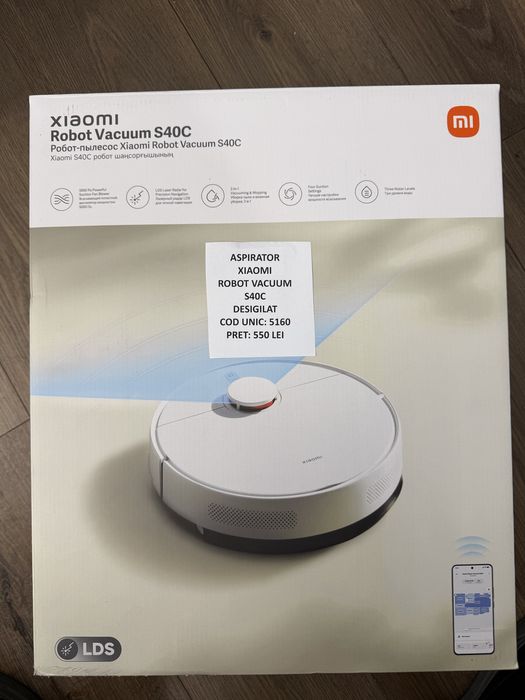 Xiaomi Robot Vacuum S40C Nou desigilat pentru verificare cod 5160