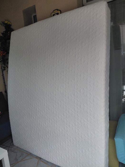 Saltea de pat SleepLine BioGreen Memory, 160x200x20cm,ioni argint