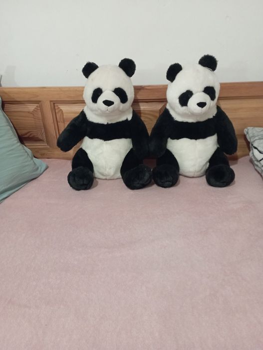 Играчки, комплект плюшени мечки панда 2 бр.