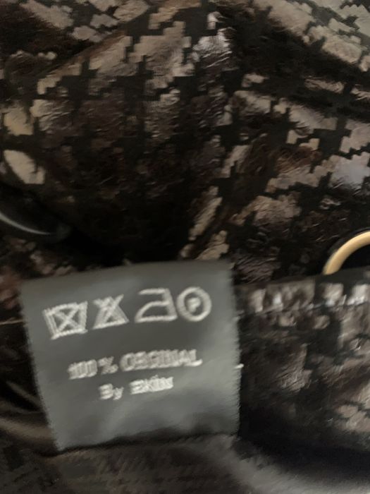 Куртка пончо , новая, кожаная