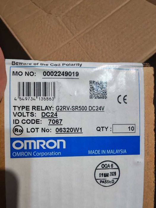 Set 10 Relee Interfata OMRON G2RV-ST500 DC24 34534534