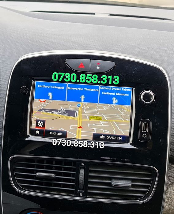 Funcții Renault Clio 4 activare camera marșarier + montaj , harta navi