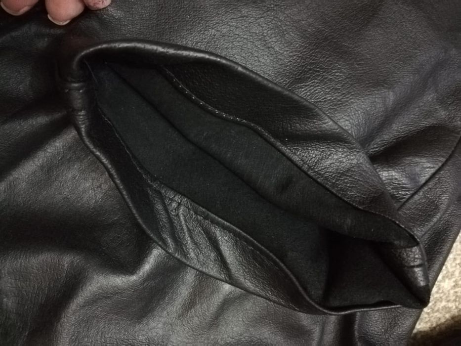 Кожаные   брюки.