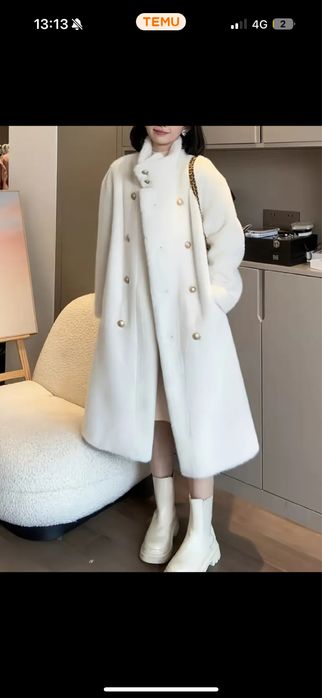 Шуба новая белая