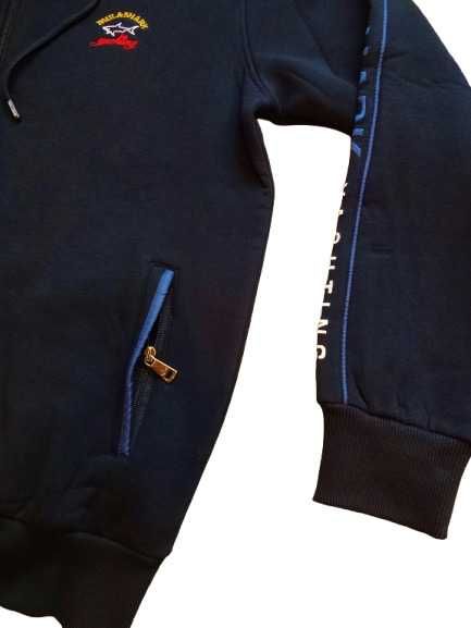 Нов PAUL & SHARK мъжки ватиран суитчър 100% Памук Navy Blue M;L;XL;2XL