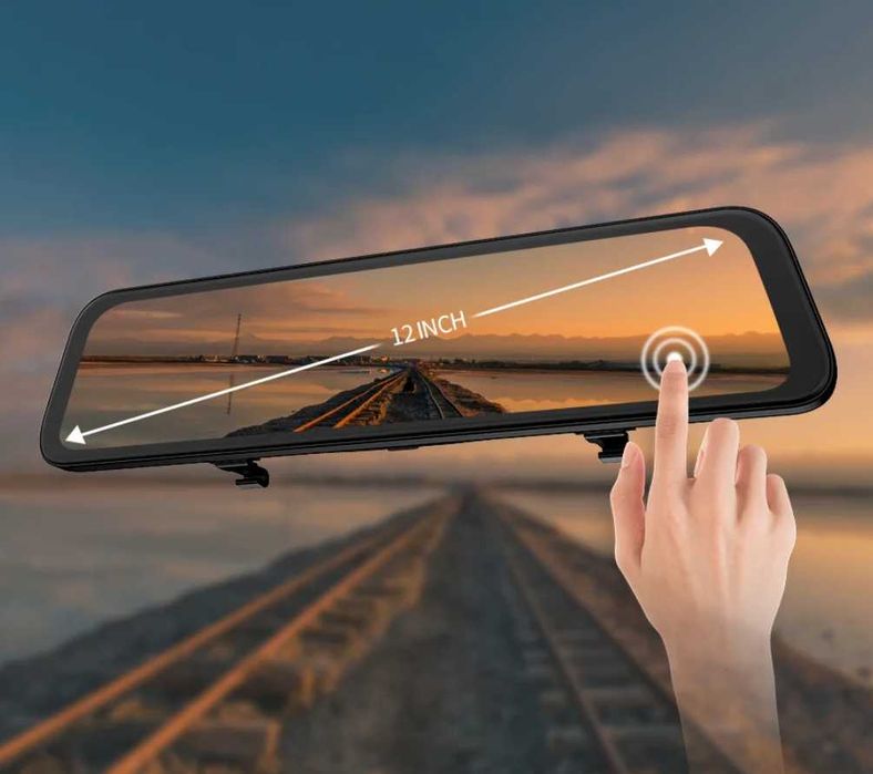 Camera DVR Fata-Spate Pentru Monitorizare Trafic Full HD Ecran 12”