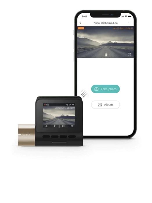 Camera auto smart 70mai Dash Cam Lite, Wi-Fi