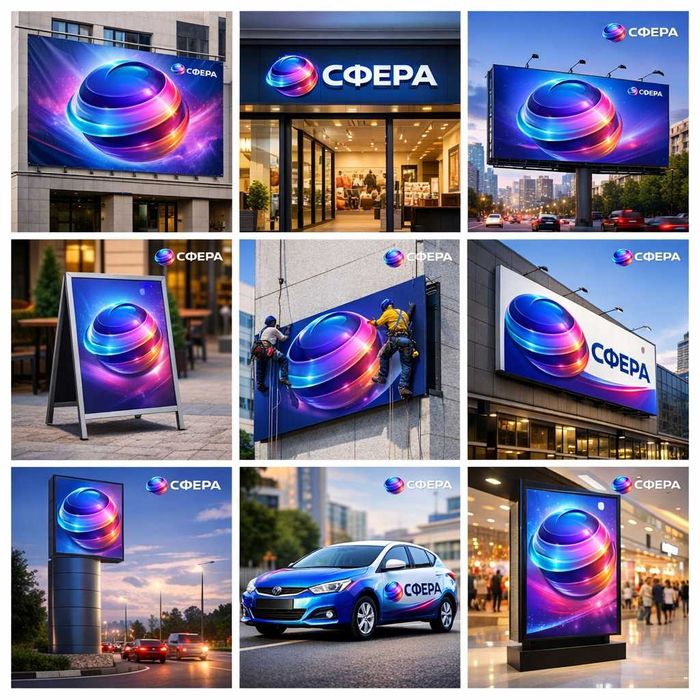 Наружная реклама под ключ в Алматы