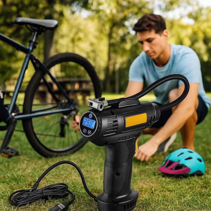 Безжичен дигитален компресор за автомобил