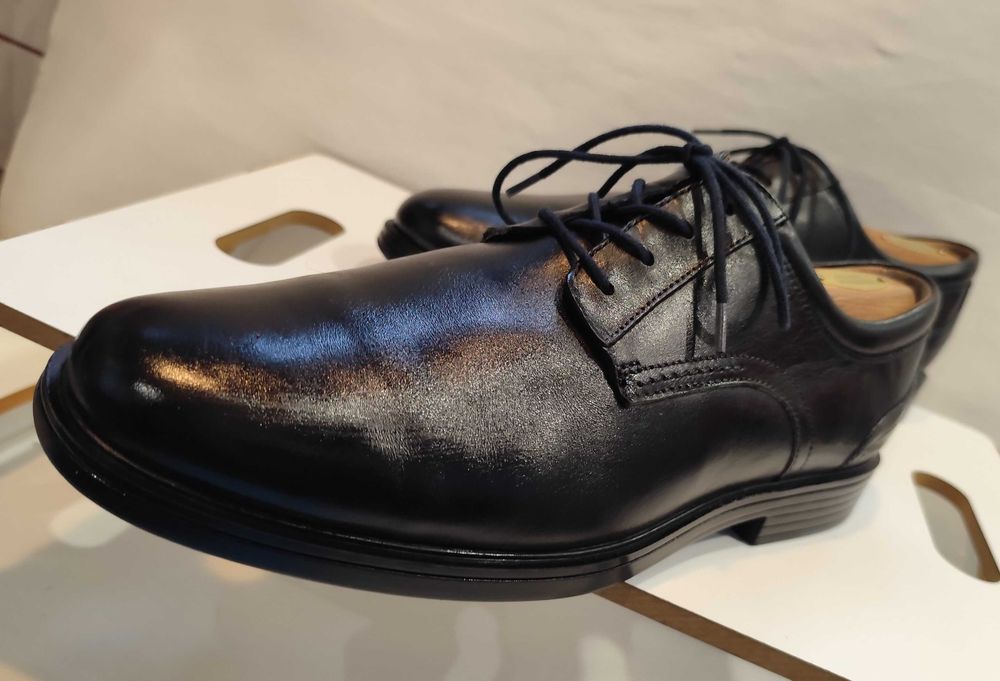 Pantofi derby 43 43.5 premium Clarks piele naturala moale