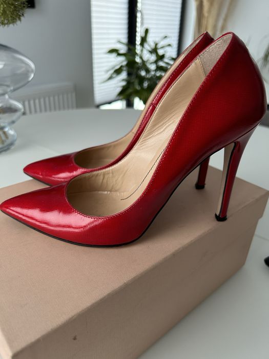 Pantofi stiletto piele naturala