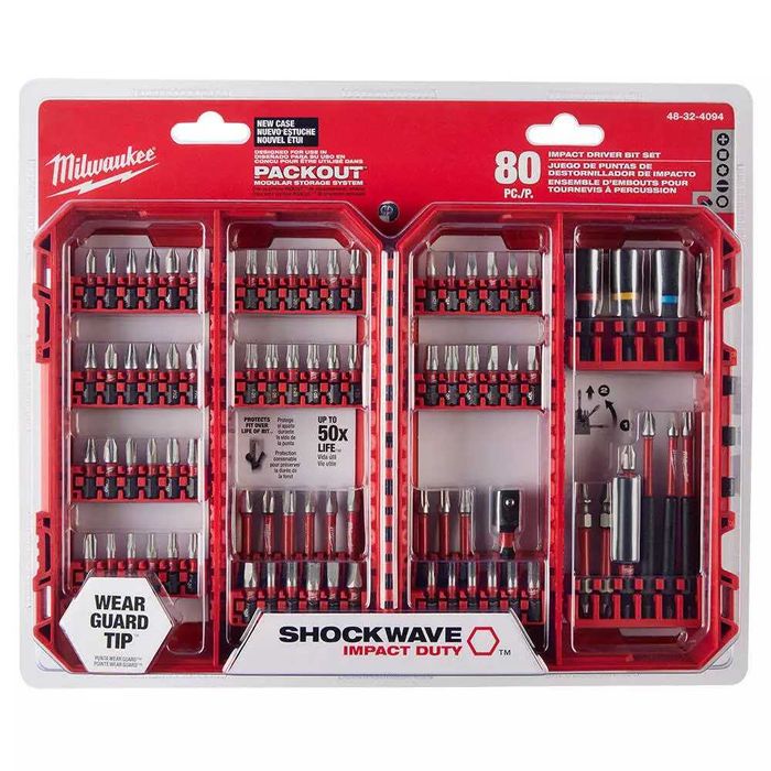 Milwaukee SHOCKWAVE Impact Duty Driver Bit Set 80pcs! Новый! Оригинал!