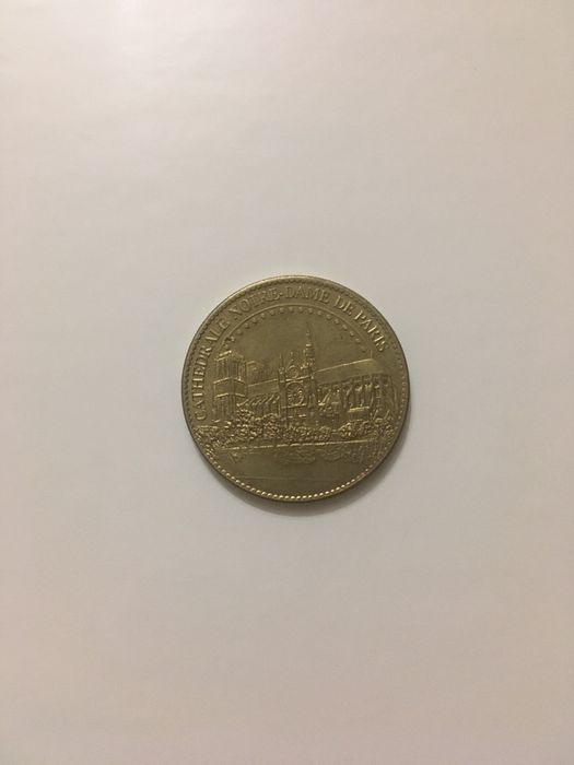 Moneda comemorativa catedrala notre dame paris