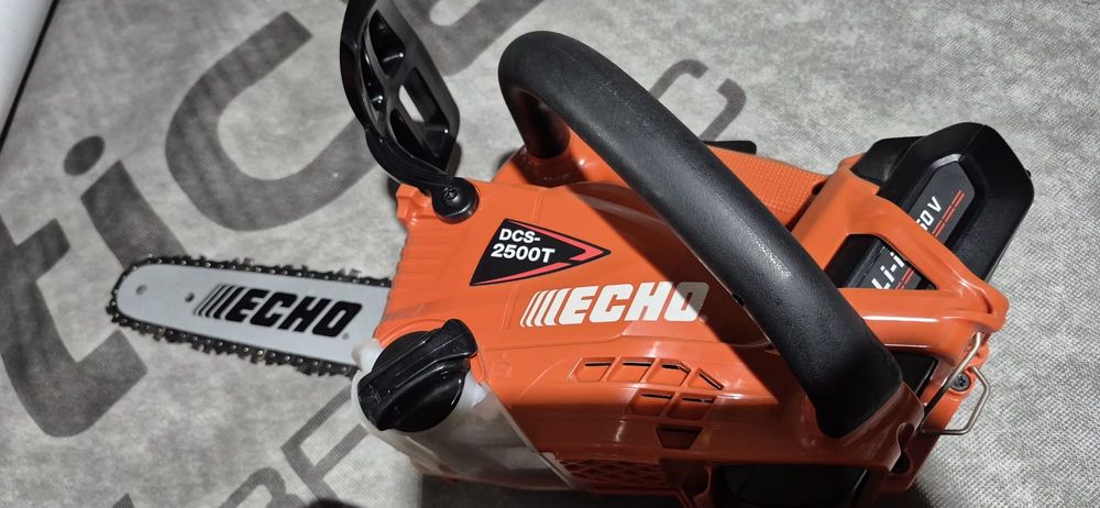 Echo drujba pe benzina, acumulator