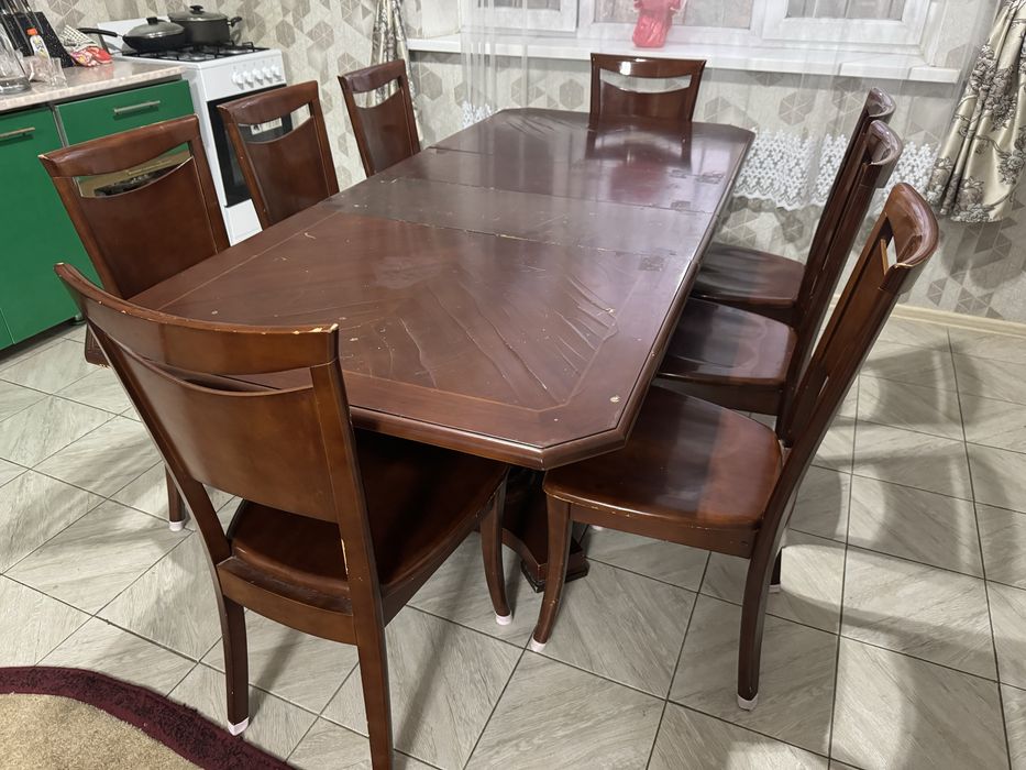 Столь стулья красный дуб