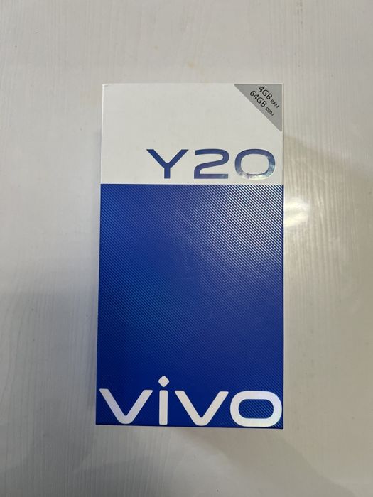 Vivo Y20 4/64GB Obsidian Black, ideal holatda, komplekt
