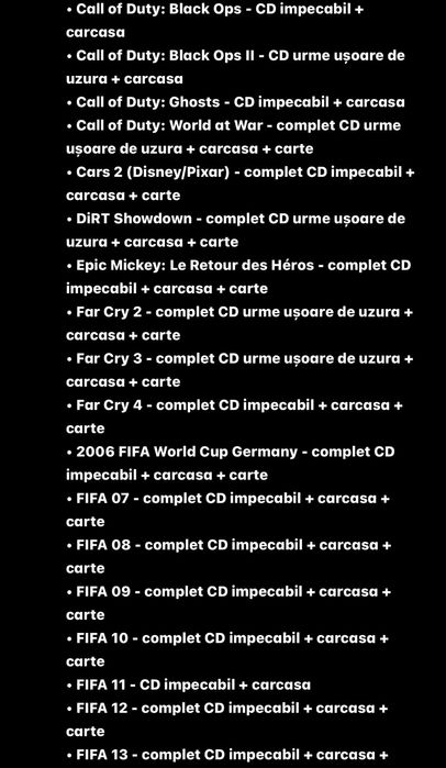 Colectie jocuri xbox 360