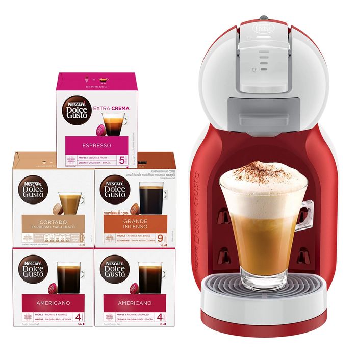 Кофемашина капсульная Delonghi Dolce Gusto Mini Me (красный цвет)