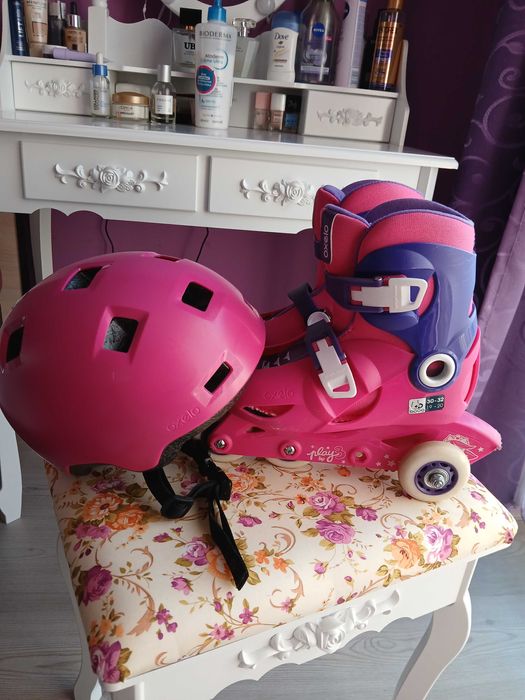 Ролери Oxelo 30/32 номер и каска Oxelo S размер