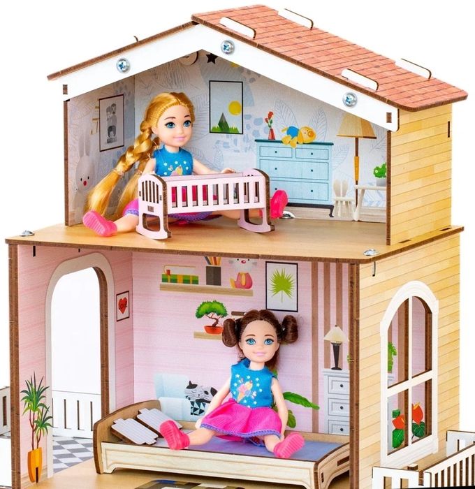 Кукольный домик четырехэтажный