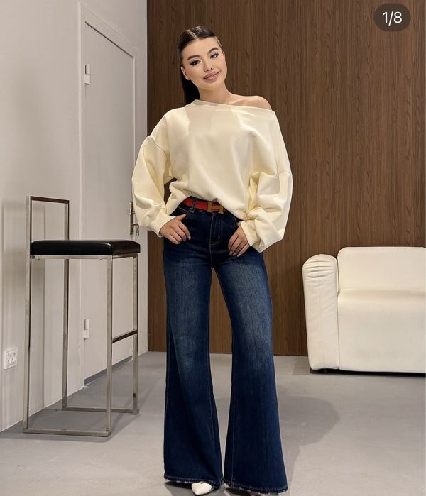 Свитшот с открытыми плечами