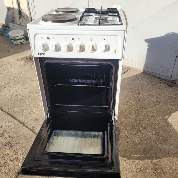 Печка газ и ток  .