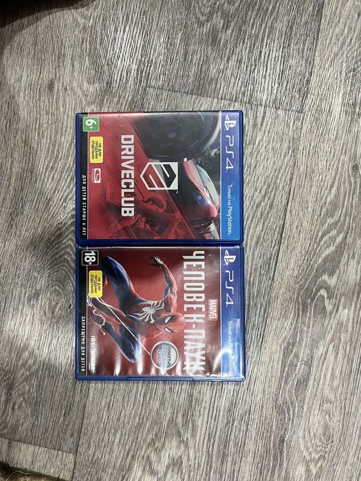 Диски пс4 человек паук и гонки