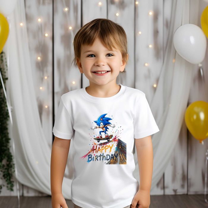 Детски тениски, Рожден ден, Соник, Sonic